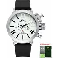 Automatic Watches for Men Mechanical Self Wind Rubber Black Silver Boat Case Orange Blue Yellow Classic U Reloj Hombre Baratos