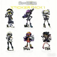 15cm Murder Drones Season 1 Cosplay Uzi N V J Doll Acrylic Stand Model Plate Desk Decor Anime