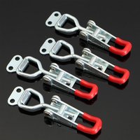 2/4PCS Heavy Iron Adjustable Buckle Lock Clamp Box Buckle Clamp Door Bolt Type Quick Clamp Accessory Horizontal