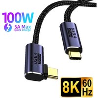 USB4-Kabel USB-C Thunderbolt 4 3 mit TB 8K 60Hz Video 20 bps 20 V 5 A PD 100 W Schnellladung für PS5 Nintendo Switch MacBook Pro