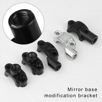 High Quality M10 4 Wheeler For Motorbike Handlebar Motorcycle Bracket Clamp Mirror Mount Holders Moped Dirt Pit