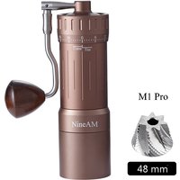 NineAM M1/Pro Manual Coffee Grinder Upgraded 48MM High Quality Stainless Steel Cone Burr Suitable for Espresso Kitchen Tools