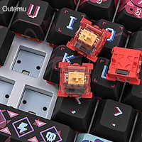 Outemu Chixiao Magnetic Switch HIFI Mechanical Keyboard Switches with High-Transparency Light Pipes