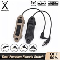 WADSN Dual Function Remote Pressure Switch Crane 2.5MM 3.5MM SF Plug Button For DBAL PEQ15 MAWL M300 M600 Hunting Scout Light