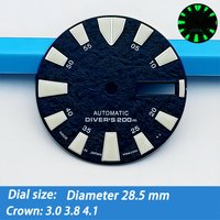 Watch Dial 28.5mm Dial NH35 Dial Fit NH35 NH36 4R 6R Movement Fit SKX007 Turtle Samurai Tuna Tin Case