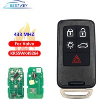 BEST KEY ID46 KR55WK49264 433Mhz Smart For Volvo2010-2017 XC60 2008-2016 XC70 S60 S60L V40 V60 S80 XC70 Remote Car Key Fob Entry