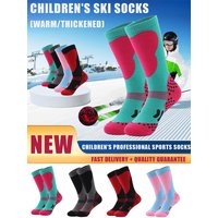 AliExpress NONE JSJM Thermal Kids Ski Socks Cotton Thicker Warm Outdoor Sport Socks Snow Cycling Skiing Sock Children Thermosocks Girls Boy Gift