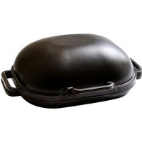 30cm Oval Bread Pan Cast Iron Loaf Pan with Lid for Homemade Breadmaking Sealed Bread Oven Inverted Dutch Oven Set for Baking