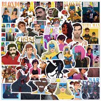 55Pcs Dispatch Stickers Decals For Phone Laptop Notebook Suitcase Skateboard DIY Cartoon Aesthetic Stickers