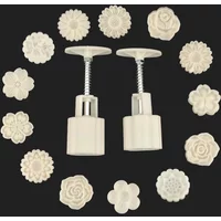 Mooncake Mold Rose Cherry Blossom Flower Shape Sakura Lotus Daisy Sunflower Leaf Bunny Mid-autumn Festival Mold Plungers Pastry