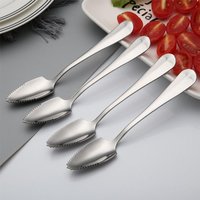 Kitchen Citrus Serrated Edge Scraping Multifunctional Kiwi Scoop Fruit Puree Tool Baby Food Processer Grapefruit Spoon