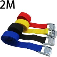 2M Pressure Buckle Straps Adjustable Binding Belt Rope Cargo Fixed Strap With Metal Buckle Tow Rope Ratchet Belt For Luggage Bag