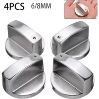 4Pcs/set Universal Rotary Switch Control Knobs Replacement Kitchen Cooker Gas Stove Oven Cooktop Control 6mm/8mm