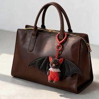 2026 New Soft Plush Bat Keychain Gothic Transformable Bag Charm Halloween Souvenir Gift for Men Women