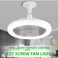 Rotatable 3in1 Ceiling Fan with Remote Control Lighting Lamp E27 Converter Base Lighting Base Bedroom Living Room Miflame image 4