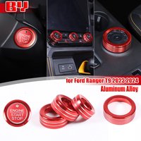 for Ford Ranger 2023 2024 Aluminum Alloy Car Center Control Volume air conditioning knob decor ring Car accessories