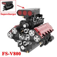 TOYAN Turbocharger Model FS V800 Mechanical Supercharger Metal 4 Stroke Methanol Engine Engine Model Modified Supercharger