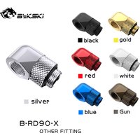 Bykski B-RD90-X 90 Degree Brass Rotary Compression Fitting Elbow Adaptor for PC Water Cooling System Connector