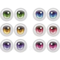 10MM-40MM Glass Round Eye Chips Part16 Accessory Round Cabochon Handmade Girl Toy Drop Glue Eye Pupil DIY Blyth BJD Doll Gift
