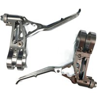 AliExpress NONE Taozik CNC Brake Lever, Hollow Aluminum Alloy V-Brake Handle, Foldable Brake Handle for Mountain Bike, Bicycle Repair Parts