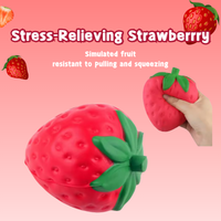 Giant Extra Large Strawberry Squishy Slow Rising Shapeable Simulation Fruit Ball Anti-Stress Toy Gift for Adults Friends