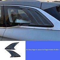 For Chery Tiggo 8 L Jaecoo 8 J8 Tiggo 9 Fulwin T9 2024 + Car Rear Triangular Window Blind Wind Knife Louver Cover Accessories