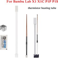 For Bambu Lab X1 X1C P1P P1S Thermistor Heating Tube Ceramic Heater Bambulab P1P X1 Carbon Hotend Thermistor Accessories