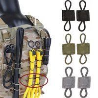 10 stücke MOLLE Elastische Nylon Gurtband Band Schnalle Outdoor Wandern Jagd Rucksack Weste PTT Antenne Stick Rohr Bindung Retainer