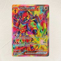 Pokemon English Armarouge ex 095/080 DIY Holographic Foil Texture Card, Perfect Condition Premium Anime Collection Card