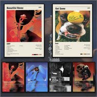 S-Snot Rapper Album Poster Home Living Bed Room Bar Hallway Sticky Wall Printing Waterproof Aesthetic Decor