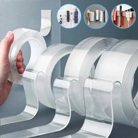 1-5m Nano Double Sided Tape Transparent Nano Tape No Trace Reusable Waterproof Adhesive Tape Cleanable Kitchen Bathroom Supplies