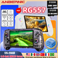 ANBERNIC RG557 Portable Handheld Game Console 5.48" AMOLED Screen Dimensity Android 14 Video Game Consoles PS2 Boy