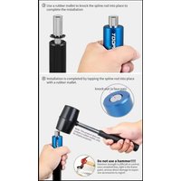 AliExpress NONE 1Set bicycle fork installer head tube sleeve tool, bicycle fork star nut installer, insert tube bicycle bowl group toothless plu