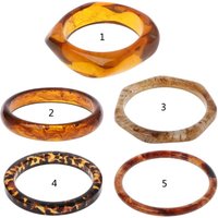 Niche Tortoiseshell Acrylic Bracelet Resin Leopard Mottled Bangle Gift for Wife