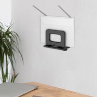 Wall Mount Router Holder, Adjustable Bracket for WiFi Modem/Optical Modem/Laptop/Mini PC/Set-Top Box,Universal Shelf with Screws