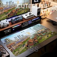 Magic Heroes of Might and Magic Gaming Desk Pad Extended Mousepad Soft Cloth Material Non-Slip Rubber for Game Room Decor