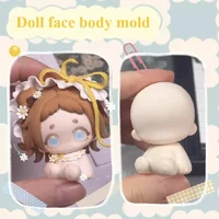 Ultralight Clay Q Version Cartoon Doll Face Body Silicone Mold DIY Polymer Clay Animation Character Posture Outline Making Tools