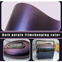 High-quality Matt Purple Charm Blue 3d Carbon Fiber Color Change Film Auto and Motorcycle Stickers Decals for Vehicle Vinyl Wrap