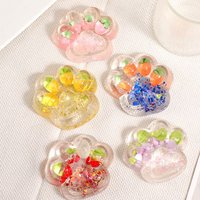 Fruit Cat Paw Squeeze Toy Kneading Soft Fruit Pinch Fidget Toy Handmade Cat Paw Slow Rebound Decompression Toy Children Gifts