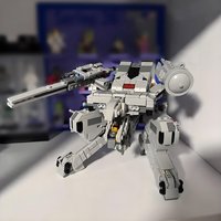 Stock MOC ICONS Series Metal Gear Rex Building Blocks Model DIY Assemble Bricks Mech Robotics Solid Creative Kids Xmas Toys Gift