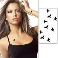 Tattoo Bird Design Waterproof Sticker