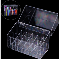 1Pcs 18 Holes Dental Ligature Tie Box Acrylic Orthodontic Ligature Tie Placer Holder Dentistry Supplies