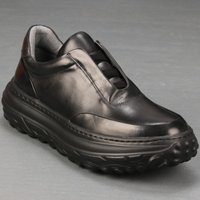 British Retro Breathable Cowhide Loafers Shoes for Men's Genuine Leather Thick Soled Board Shoes Non-slip Sports Casual Shoes