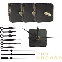 New 3 Pieces Clock Movements DIY Wall Clock Battery Operated Mechanism Clock Matching Parts and Pointers Shaft Length 22Mm