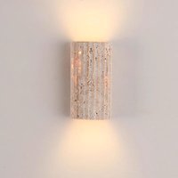 Japanese Wabi Sabi style designer yellow cave stone wall lamp modern minimalist hotel staircase courtyard background wall lamp