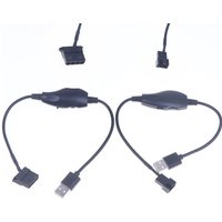 USB To 4Pin PWM 5V To 12V Boost Line Fan Power Adapter Connector Converter Cable With Adjust Switch·