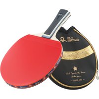 Table Tennis Racket 7 Ply Wood For PingPong Bat Paddle Long Handle Professional PingPong Racket Blade Bat Paddle With Bag