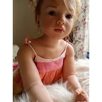 DLS Customized Limited Supply 42inch Reborn Baby Aloenka With Hand-Rooted Hair Painted Kit DIY Part With Cloth Body