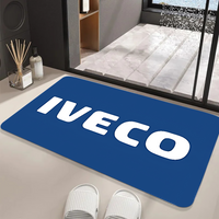 NEW IVECO Floor Mat Graphic Printed Flannel Doormats For Bathroom Kitchen Entrance Carpet Home Decor