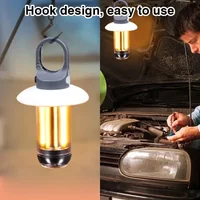 Camping Light Lightweight Handheld Torch 5 Lighting Modes Rechargeable Tent Lamp for Patio Climbing 8 Light Filaments